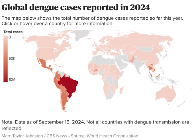 Argentina Dengue 2024 Outbreak Map