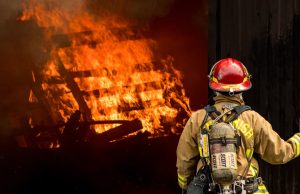 Virginia Home Explosion Kills Firefighter, Injures 11 Firefighters and emergency vehicles at a damaged home in Sterling, Virginia after a deadly explosion