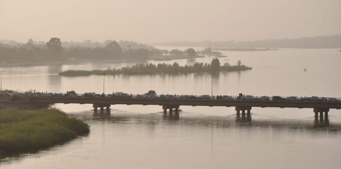 Rescue workers search the Niger River near Mokwa for survivors after a wooden boat carrying 300 people sank.