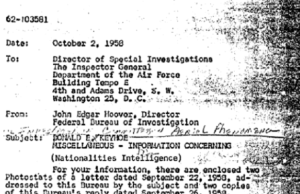 FBI 1947 Portland UFO Sighting Logs Released Declassified FBI memo pages showing 1947 Portland police UFO dispatch logs and officer statements
