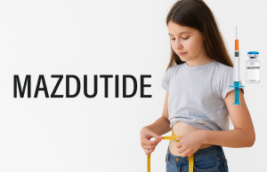 Eli Lilly Mazdutide Weight Loss Drug Shows Promise A medical researcher examining a vial of mazdutide injection in a laboratory setting.