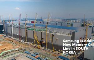 South Korea Chip Stockpiles Surge 28% in Fastest 27-Year Rise Stacked semiconductor wafers in a cleanroom facility, representing unsold chip inventory piling up in South Korea.