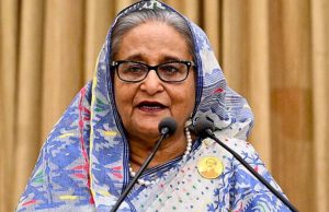 Sheikh Hasina Resigns as Bangladesh PM, Flees to India Sheikh Hasina boarding a helicopter after resigning as Prime Minister of Bangladesh on August 5, 2024.